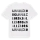 White t-shirt med Knalleborg ordlek t-shirt