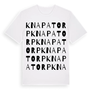 Knapatorp ordlek t-shirt – ekologisk bomull t-shirt från Pinshirt