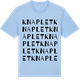 Blue Soul t-shirt med Knaplet ordlek t-shirt