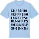 Blue Soul t-shirt med Knapsholm ordlek t-shirt