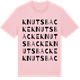 Pink Cotton t-shirt med Knutsbacke ordlek t-shirt