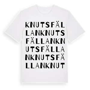 Knutsfällan ordlek t-shirt – ekologisk bomull t-shirt från Pinshirt