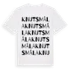 White t-shirt med Knutsmåla ordlek t-shirt