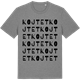 Mid Heather Gray t-shirt med Kojtet ordlek t-shirt
