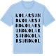 Blue Soul t-shirt med Kolarsund ordlek t-shirt