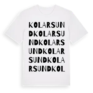 Kolarsund ordlek t-shirt – ekologisk bomull t-shirt från Pinshirt