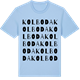 Blue Soul t-shirt med Kolboda ordlek t-shirt