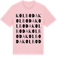 Pink Cotton t-shirt med Kolboda ordlek t-shirt