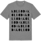 Mid Heather Gray t-shirt med Kolboda ordlek t-shirt