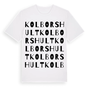 Kolborshult ordlek t-shirt – ekologisk bomull t-shirt från Pinshirt