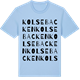Blue Soul t-shirt med Kolsebacken ordlek t-shirt