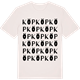 Vintage White t-shirt med Köp ordlek t-shirt