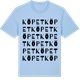 Blue Soul t-shirt med Köpet ordlek t-shirt