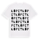 White t-shirt med Köpet ordlek t-shirt