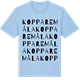 Blue Soul t-shirt med Kopparemåla ordlek t-shirt