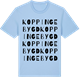 Blue Soul t-shirt med Koppingebygd ordlek t-shirt