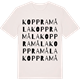 Vintage White t-shirt med Koppramåla ordlek t-shirt