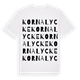 Kornalycke ordlek t-shirt