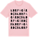 Pink Cotton t-shirt med Korpagården ordlek t-shirt