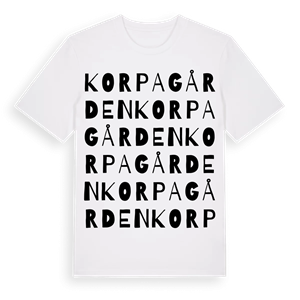 Korpagården ordlek t-shirt – ekologisk bomull t-shirt från Pinshirt