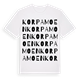 Korpamoen ordlek t-shirt