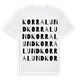 Korra lund ordlek t-shirt