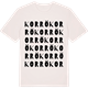 Vintage White t-shirt med Korrö ordlek t-shirt