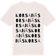 Vintage White t-shirt med Korsanäs ordlek t-shirt