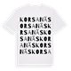 Korsanäs ordlek t-shirt