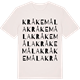 Vintage White t-shirt med Kråkemåla ordlek t-shirt