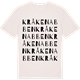 Vintage White t-shirt med Kråkenabben ordlek t-shirt