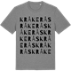 Mid Heather Gray t-shirt med Kråkerås ordlek t-shirt