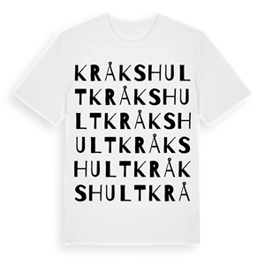 Kråkshult ordlek t-shirt – ekologisk bomull t-shirt från Pinshirt