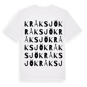 Kråksjö ordlek t-shirt – ekologisk bomull t-shirt från Pinshirt