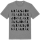 Mid Heather Gray t-shirt med Kråksjömåla ordlek t-shirt