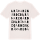 Vintage White t-shirt med Krämaregården ordlek t-shirt