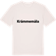 Vintage White t-shirt med Krämmemåla fetstil t-shirt