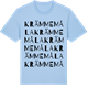 Blue Soul t-shirt med Krämmemåla ordlek t-shirt