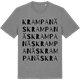Mid Heather Gray t-shirt med Krampanäs ordlek t-shirt