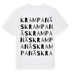 Krampanäs ordlek t-shirt – ekologisk bomull t-shirt från Pinshirt