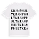 White t-shirt med Kramphult ordlek t-shirt