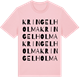 Pink Cotton t-shirt med Kringelholma ordlek t-shirt