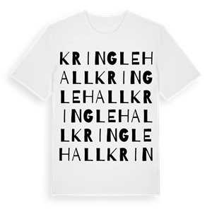 Kringlehall ordlek t-shirt – ekologisk bomull t-shirt från Pinshirt