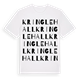 Kringlehall ordlek t-shirt