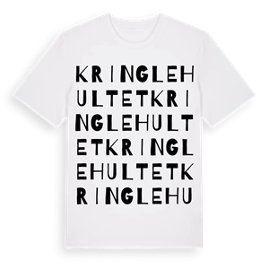 Kringlehultet ordlek t-shirt – ekologisk bomull t-shirt från Pinshirt