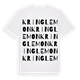 White t-shirt med Kringlemon ordlek t-shirt
