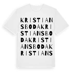 Kristiansboda ordlek t-shirt – ekologisk bomull t-shirt från Pinshirt