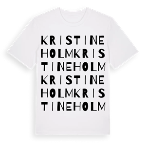 Kristineholm ordlek t-shirt – ekologisk bomull t-shirt från Pinshirt