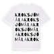 Kroksjömåla ordlek t-shirt