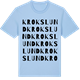 Blue Soul t-shirt med Krokslund ordlek t-shirt